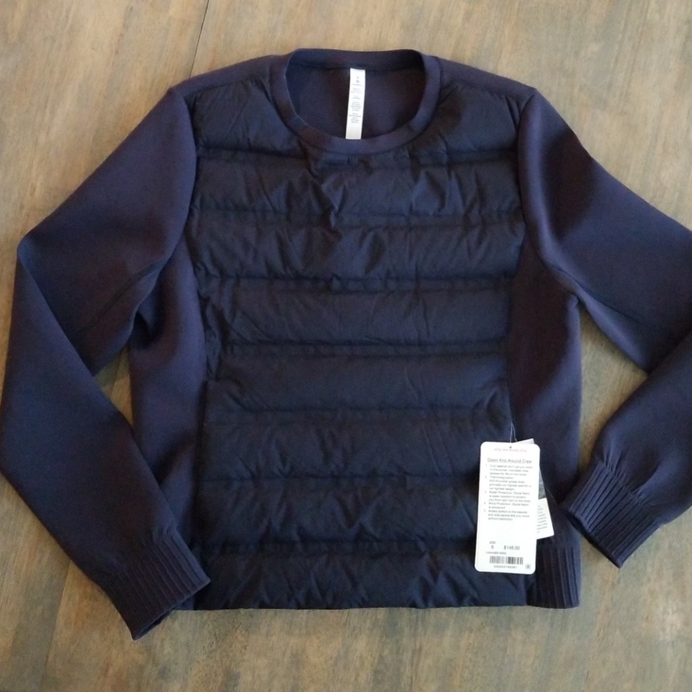 Lululemon Down & Around Crew down jacket sz 8
